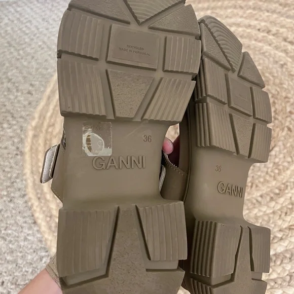 GANNI Recycled Rubber Trekking Sandals US Women’s 6 - Picture 5 of 8